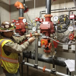 fire sprinkler leaking